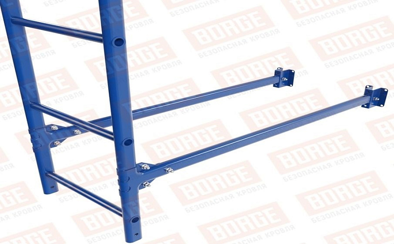 Лестница фасадная Borge (верхняя секция) оцинкованная RAL 5005, 1,8 м