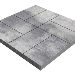 Плитка тротуарная SteinRus Парк Плейс Б.3.П.8, Native, Монохром, 600*300*80 мм