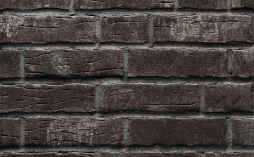 Клинкерная плитка под кирпич Stroeher Steinlinge 376 platinschwarz рельефная NF14, 240*71*14 мм