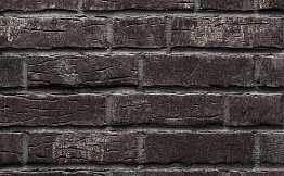 Клинкерная плитка под кирпич Stroeher Steinlinge 376 platinschwarz рельефная NF14, 240*71*14 мм