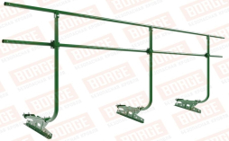 Кровельное ограждение Borge для фальцевой кровли оцинкованное RAL 6002, 300*120 см