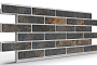 Термопанель на пенополистироле (ППС) с клинкерной плиткой BestPoint Exclusive Metal Dark 1145*470*60 мм