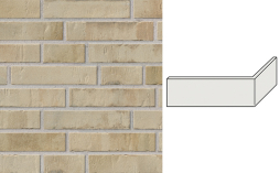 Клинкерная плитка угловая Stroeher Kontur CG, 480 beigebrand, 240*115*52*12 мм