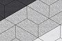 Плитка тротуарная Трапеция Б.1.Т.6 Стоунмикс белый с черным 400*200*200*200*60 мм