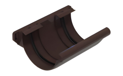Соединитель желоба BRAAS, 150/100 мм, ПВХ, коричневый