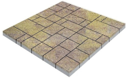 Плитка тротуарная SteinRus Инсбрук Альпен Б.7.Псм.6 Native, ColorMix Тахель, толщина 60 мм