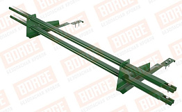 Снегозадержатель трубчатый Borge для черепичной кровли оцинкованный RAL 6002, 1,5 м
