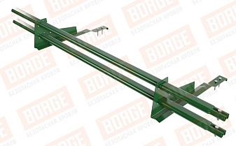 Снегозадержатель трубчатый Borge для черепичной кровли оцинкованный RAL 6002, 1,5 м