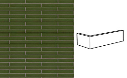 Клинкерная плитка угловая King Klinker FREE ART 24 Green valley, 240*52*115*14 мм