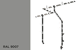 Водосточная система KROP STAL 150/100 RAL 9007