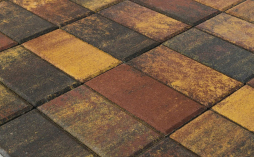 Плитка тротуарная BRAER Прямоугольник Color Mix Мальва, 200*100*40 мм