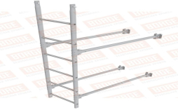 Лестница фасадная Borge (нижняя секция) оцинкованная RAL 7004, 1,8 м