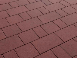 Плитка тротуарная Старый город Б.1.Фсм.6 стандарт гладкий красный, комплект 3 шт, толщина 60 мм