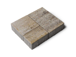 Плитка тротуарная Старый город Б.1.Фсм.6 искусственный камень базальт, комплект 3 шт, толщина 60 мм