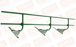 Кровельное ограждение Borge для черепичной кровли оцинкованное RAL 6002, 300*60 см