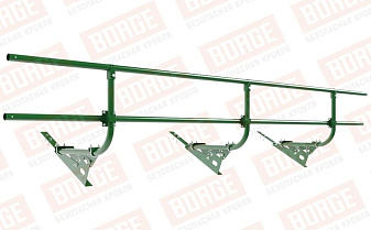Кровельное ограждение Borge для черепичной кровли оцинкованное RAL 6002, 300*60 см