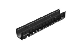 Лоток водоотводный Gidrolica Pro DN100 ЛВ-10.14,5.15,2  до кл. Е600, 1000*146*152 мм