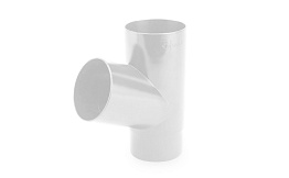 Тройник Galeco 67 градусов для системы PVC D 130/100 мм, RAL 9010