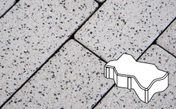 Плитка тротуарная Готика Granite FERRO, Зигзаг/Волна Б.2.Ф.6, Покостовский 222*109,5*60 мм