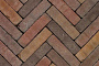 Клинкерная брусчатка Penter Supraton mix tumbled, 200*50*65 мм