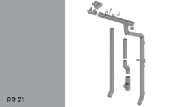 Квадратная водосточная система Orima 110/85*85 мм, RR 21