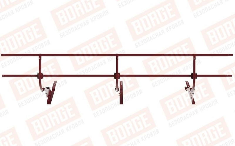 Кровельное ограждение Borge для кровли из композитной черепицы оцинкованное RAL 3005, 300*60 см