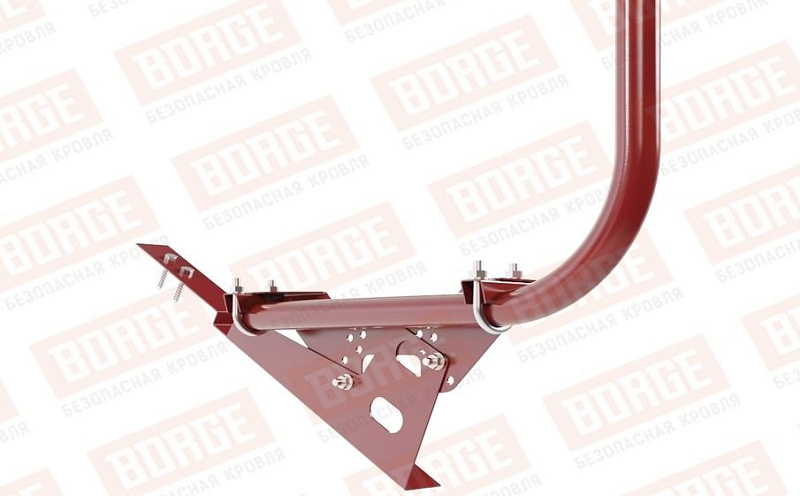 Кровельное ограждение Borge для черепичной кровли оцинкованное RAL 3011, 300*90 см
