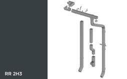 Квадратная водосточная система Orima 110/85*85 мм, RR 2H3