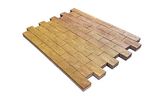 Плитка тротуарная SteinRus Прямоугольник В.6.П.8 гладкая, ColorMix Брайс, 200*100*80 мм