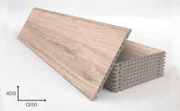 Керамогранитная плита Faveker GA16 для НФС, Ordesa Beige, 1200*400*18 мм