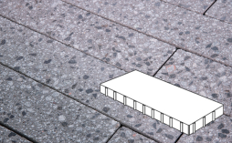 Плитка тротуарная Готика, Granite FINERRO, Плита Б.9.П.10, Галенит, 900*300*100 мм