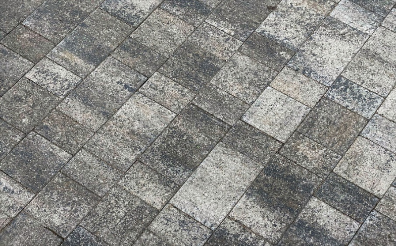 Плитка тротуарная Старый город А.1.Фсм.4 листопад гранит старый замок, комплект 3 шт, толщина 40 мм