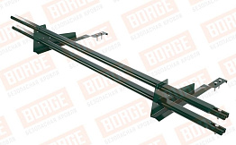 Снегозадержатель трубчатый Borge для черепичной кровли оцинкованный RAL 6005, 1,5 м