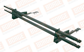 Снегозадержатель трубчатый Borge для черепичной кровли оцинкованный RAL 6005, 1,5 м