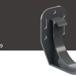 Кронштейн желоба KROP PVC для системы D 75/63 мм, RAL 8019