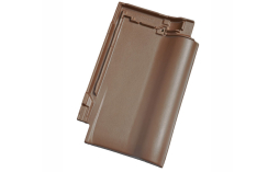 Керамическая черепица рядовая Koramic Alegra 12 Dark Brown Engobe