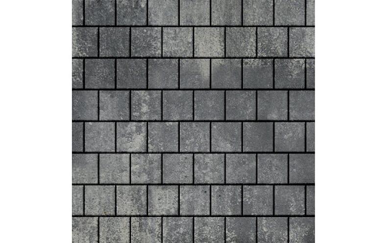 Плитка тротуарная SteinRus Армор В.2.К.8, гладкая, ColorMix Актау, 100*100*100 мм