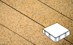 Плитка тротуарная Готика, City Granite FINO, Квадрат В.1.К.8, Жельтау, 150*150*80 мм