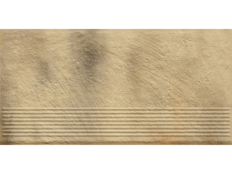 Клинкерная ступень с насечками Paradyz Eremite, Sand, 600*300*8,5 мм