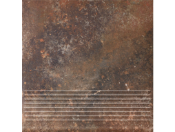 Клинкерная ступень Paradyz Arteon Rosso с насечками, 300*300*8,5 мм