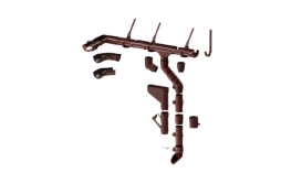 Водосточная система Docke LUX 141/100 мм, шоколад