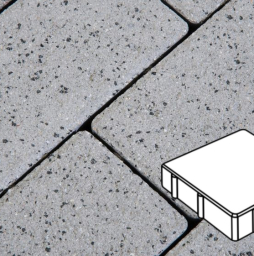 Плитка тротуарная Готика Granite FERRO, Квадрат В.1.К.8, Белла Уайт 150*150*80 мм
