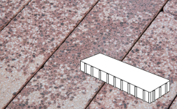 Плитка тротуарная Готика, City Granite FINERRO, Плита Б.3.П.10, Сансет, 500*125*100 мм