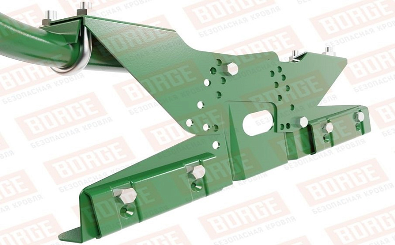Кровельное ограждение Borge для фальцевой кровли оцинкованное RAL 6002, 300*120 см
