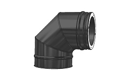 Отвод Schiedel PERMETER 25 T450 NI 90 град. черный, D 150/200 мм