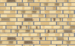 Кирпич клинкерный Muhr 35 KS Creme nuanciert Kohle Spezial гладкий, 290*60*40 мм