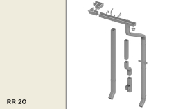 Квадратная водосточная система Orima 110/85*85 мм, RR 20