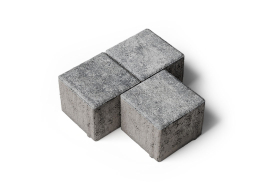 Плитка тротуарная Квадрат Б.3.К.8 искусственный камень шунгит, 100*100*80 мм