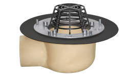 Воронка кровельная угловая Sita, SitaTrendy, DN 100, прижимной фланец