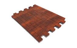 Плитка тротуарная SteinRus Прямоугольник А.6.П.4 гладкая, ColorMix Брук, 200*100*40 мм